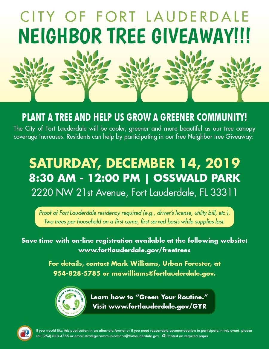 Free Tree Giveaway Shady Banks Civic Association